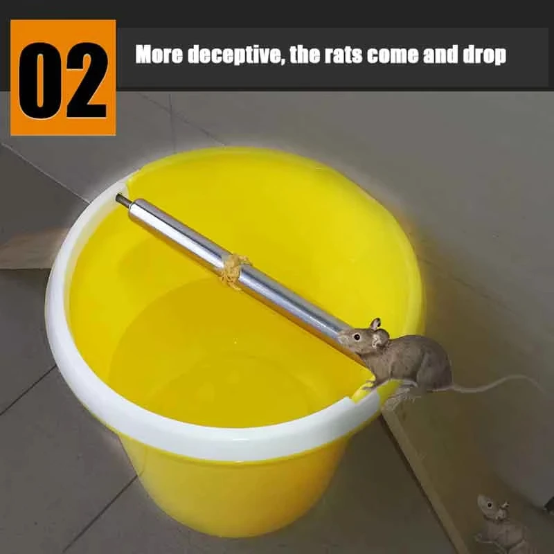 Reusable Roller Mousetrap Easy Install Home Farm Garage Suitable Mouse Control Device