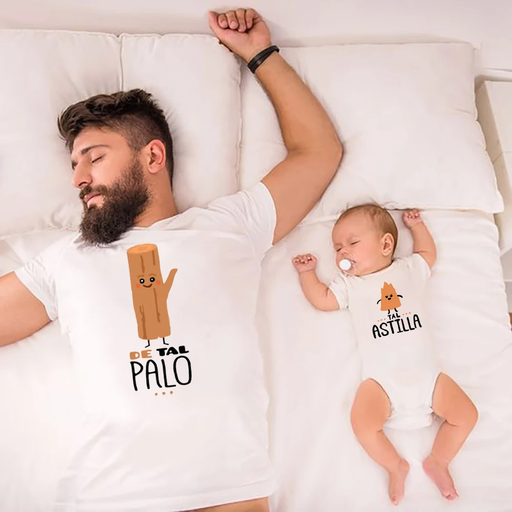 Dad and Baby Matching Shirts Like Father Such A Splinter T-shirts Dad and Child Father Day Matching Outfits Infant Bodysuit