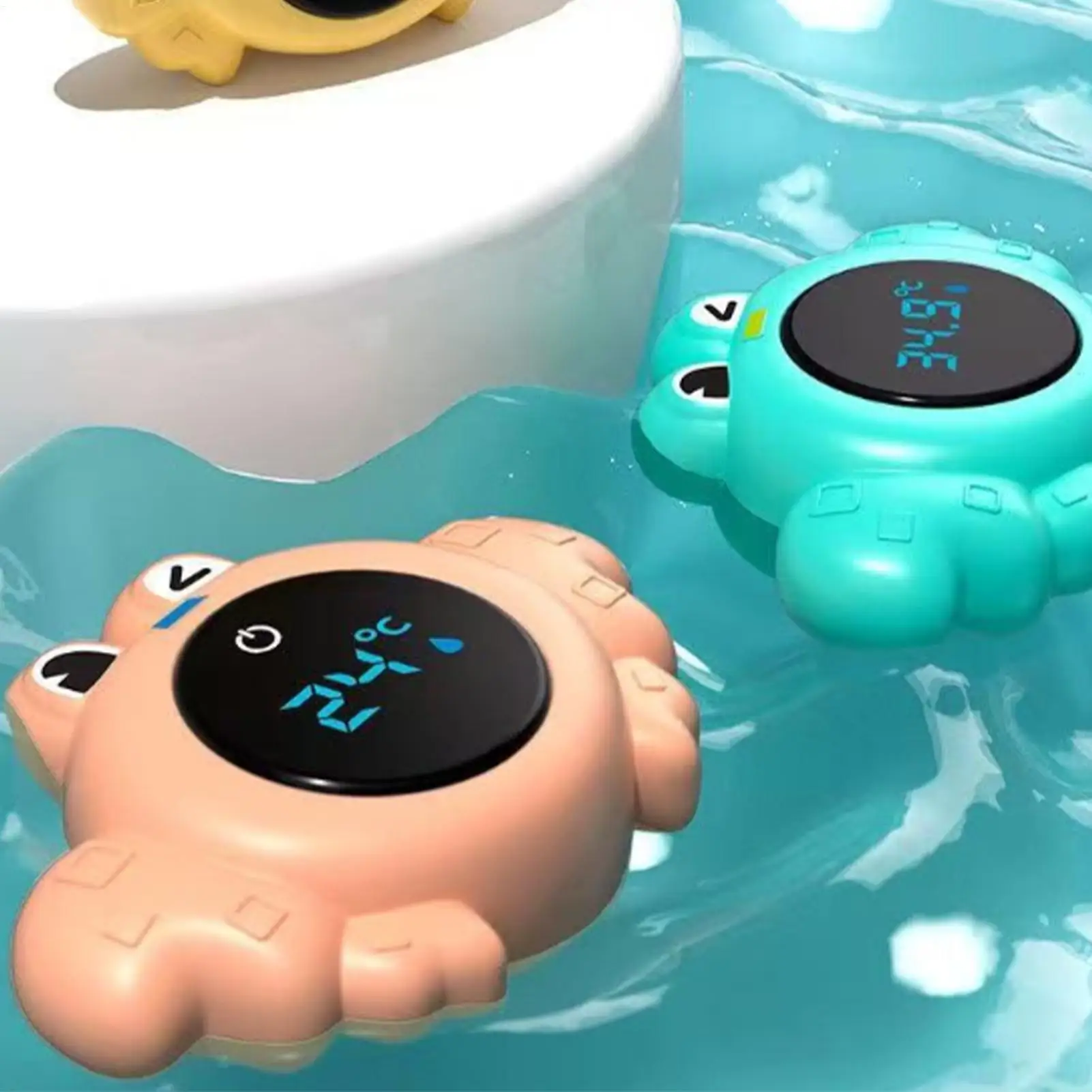Temperature Gauge for Kids Bath Waterproof Bathtub Electronic Accurate Measure Kids Bath Temperature Gauge with Animal Design