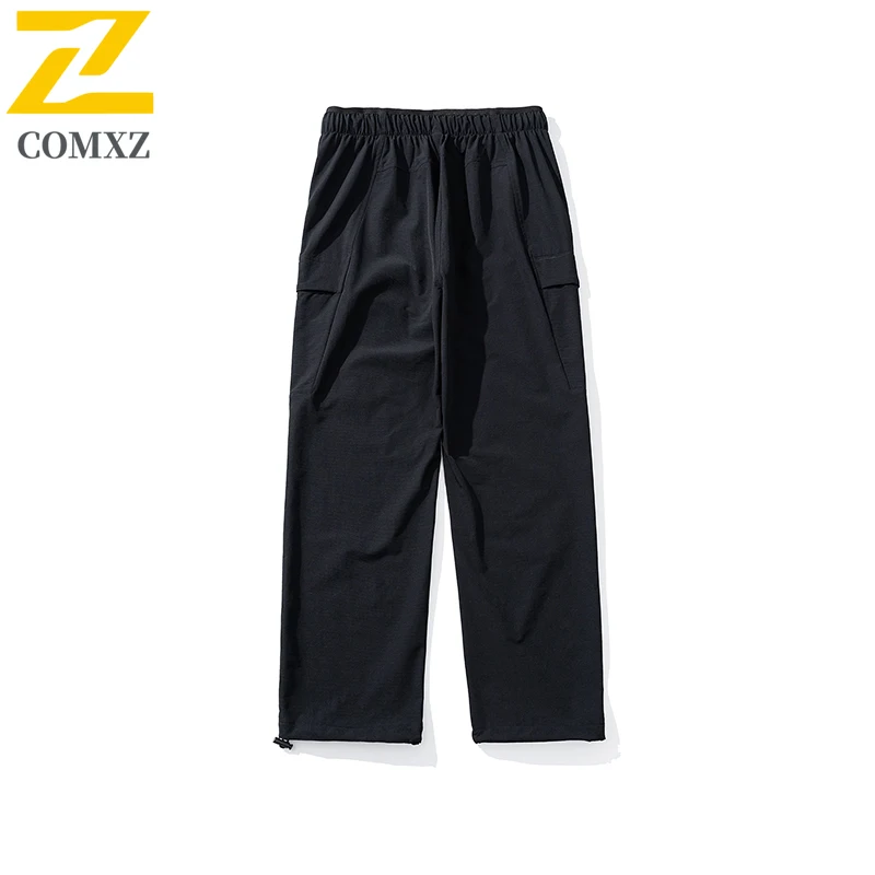 Light Luxury Cargo Pants 2025 New Autumn Casual Solid Color Jogger Climbing Mountain Style Trousers Outdoors Camping Pants