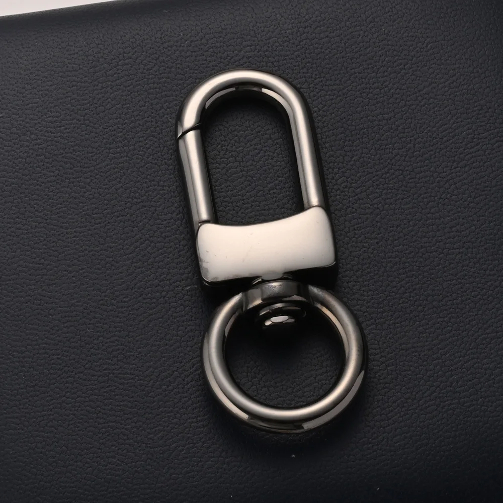 1 Stück Karabinerhaken Taschenverschluss Edelstahl Karabiner Metall-Schlüsselanhänger Drehbar für DIY Schlüsselring Taschenzubehör – Detail 7