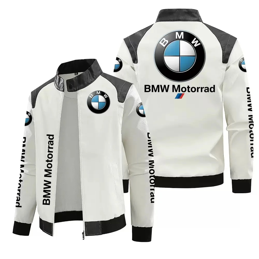

Мужской велокостюм с логотипом BMW, куртка из искусственной кожи с начесом, мужской командный гоночный костюм с логотипом BMW M-Power