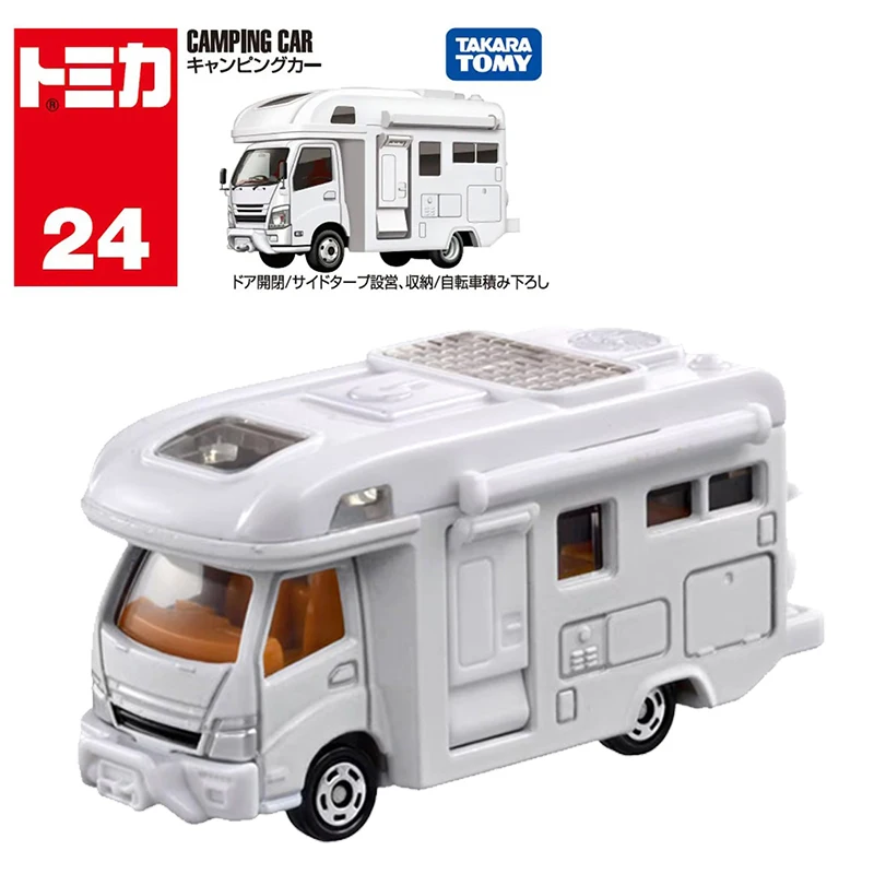 Takara Tomy Tomica No.24 Camper Cars Alloy Diecast Metal Model Kids Xmas Gift Toys for Boys