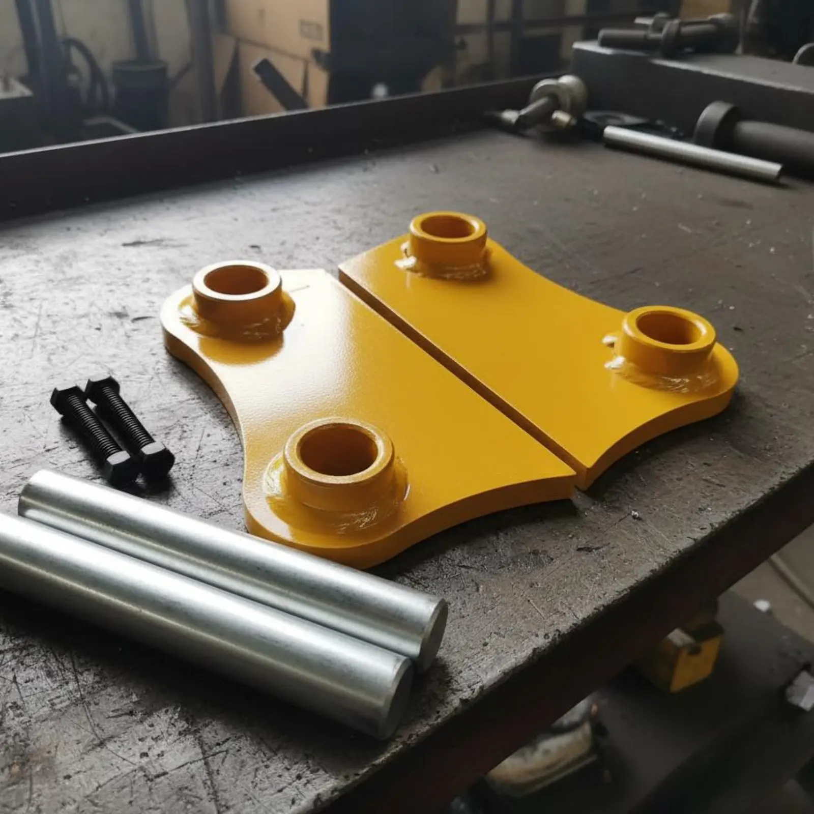 Container Linkage Ear Plate High Strength Digging Machine Container Ear Sturdy Equipment Component Wear Resistant