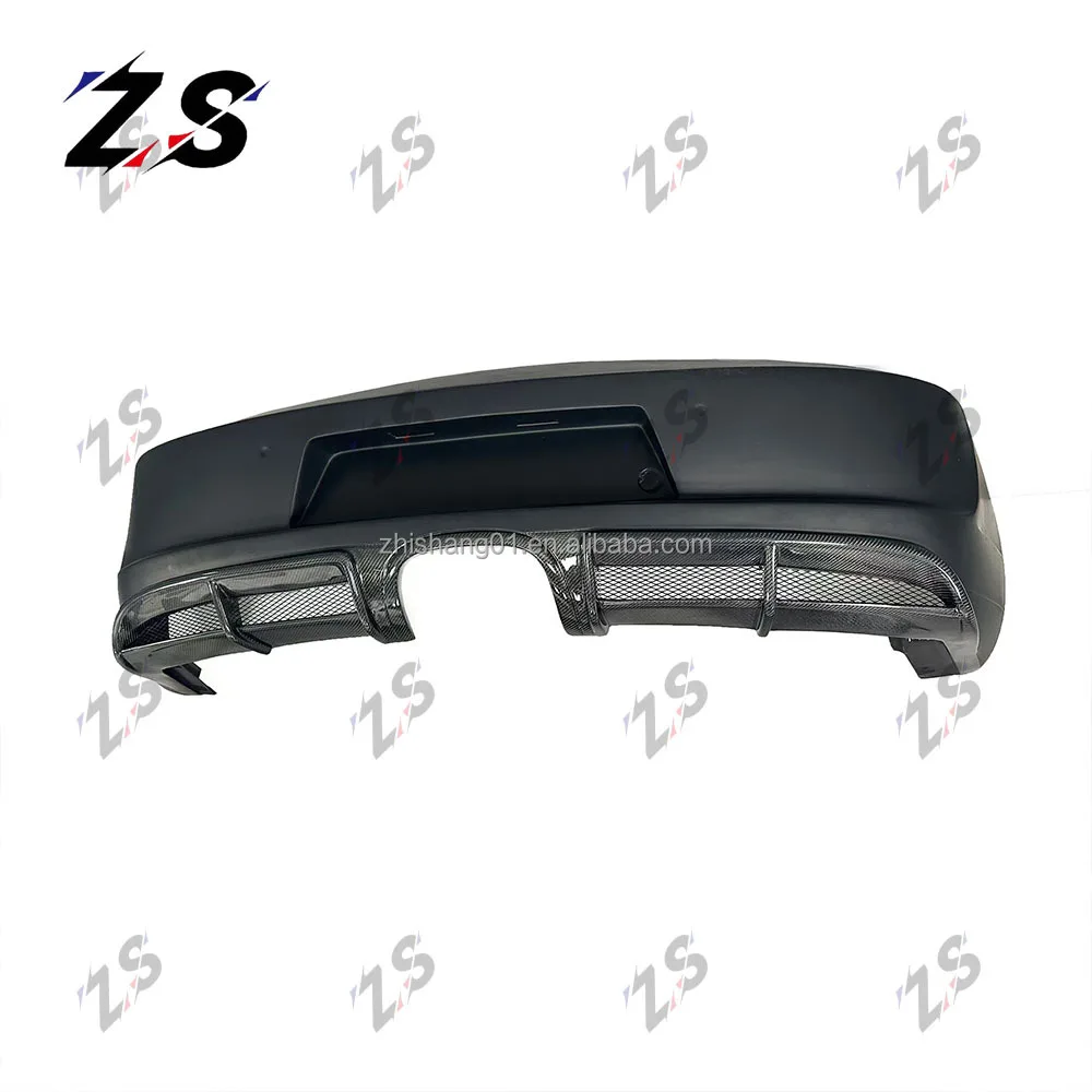ZS Factory Wholesale Half Carbon Fiber Rear Bumper for Porsche 987.1 987.2 Rear Bumper Body Kits