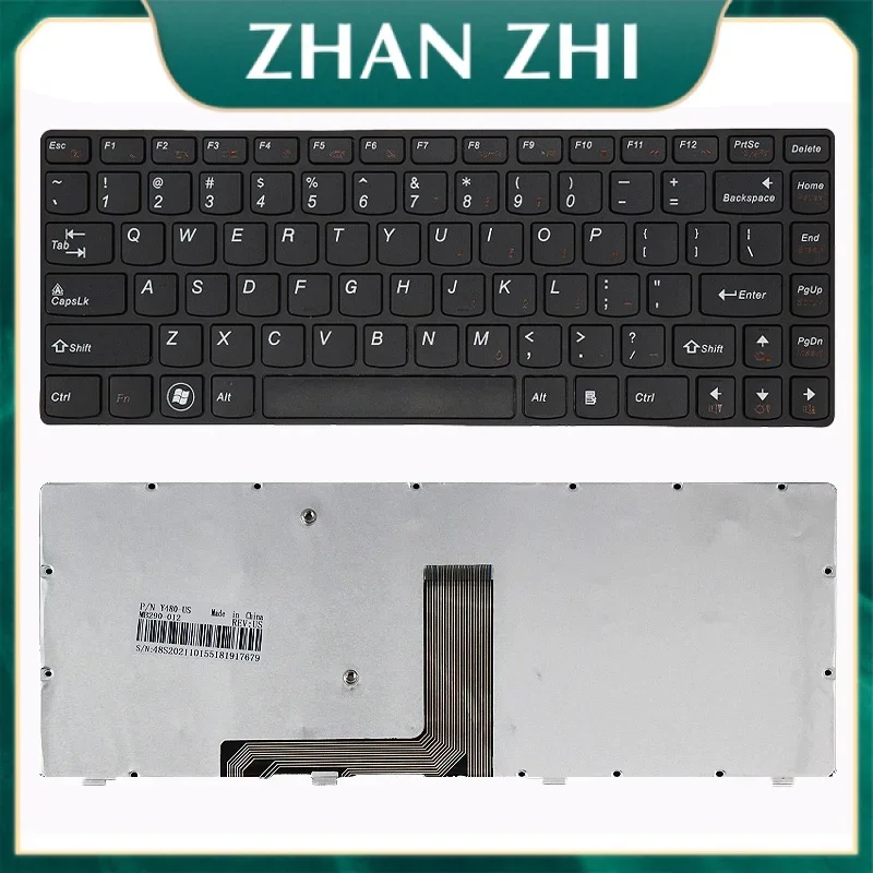 New Laptop rreplacement keyboard compatible for Lenovo Y480 y480n y480m y480a y480p y485m y485 y485p