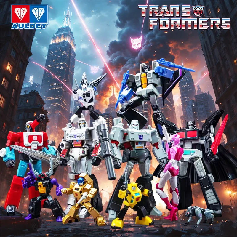 AULDEY Transformers  Megatron / Optimus Prime Action Figure, Articulated Blind Box Toy, for Boys Birthday Gift,Collectible Model