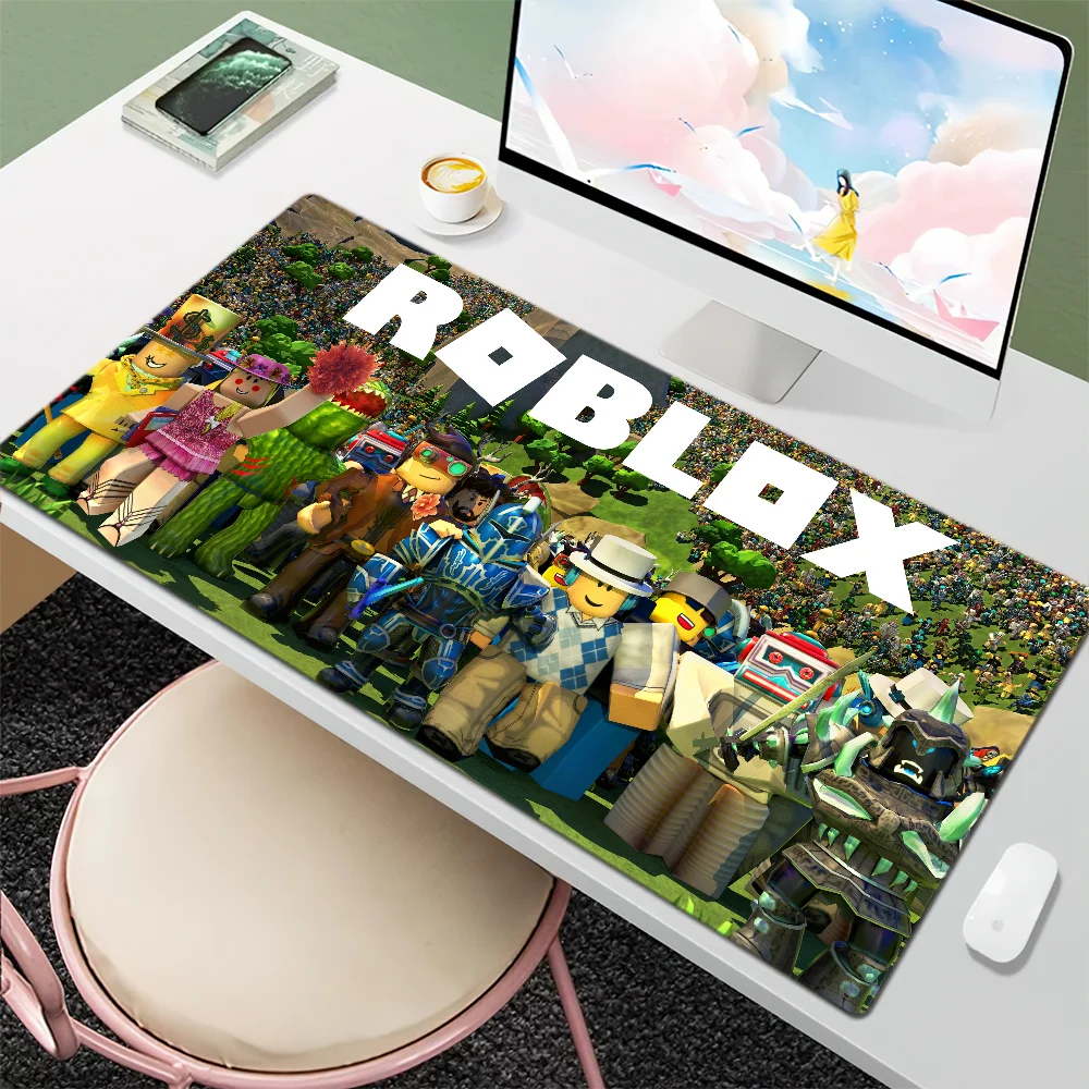 HOT 3D GAME R-ROBLOXES Mouse Pad Gamer Cabinet Pc Desk Mat Keyboard Computer Desks Xxl Mousepad Large Mausepad