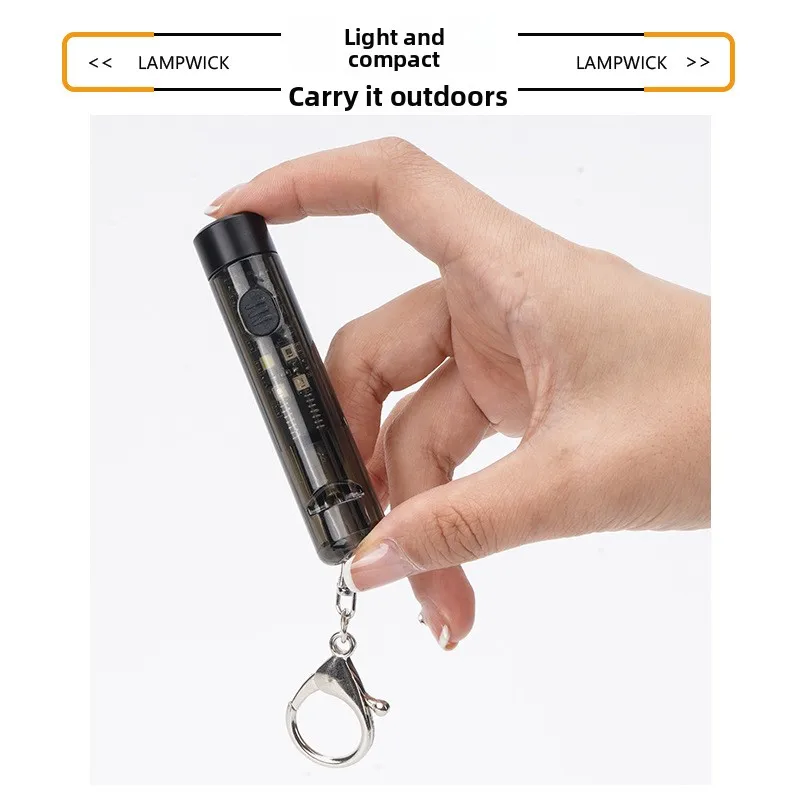 

Mini Keychain Flashlight - UV & Red Light with 6 Modes, Portable Pocket LED Light