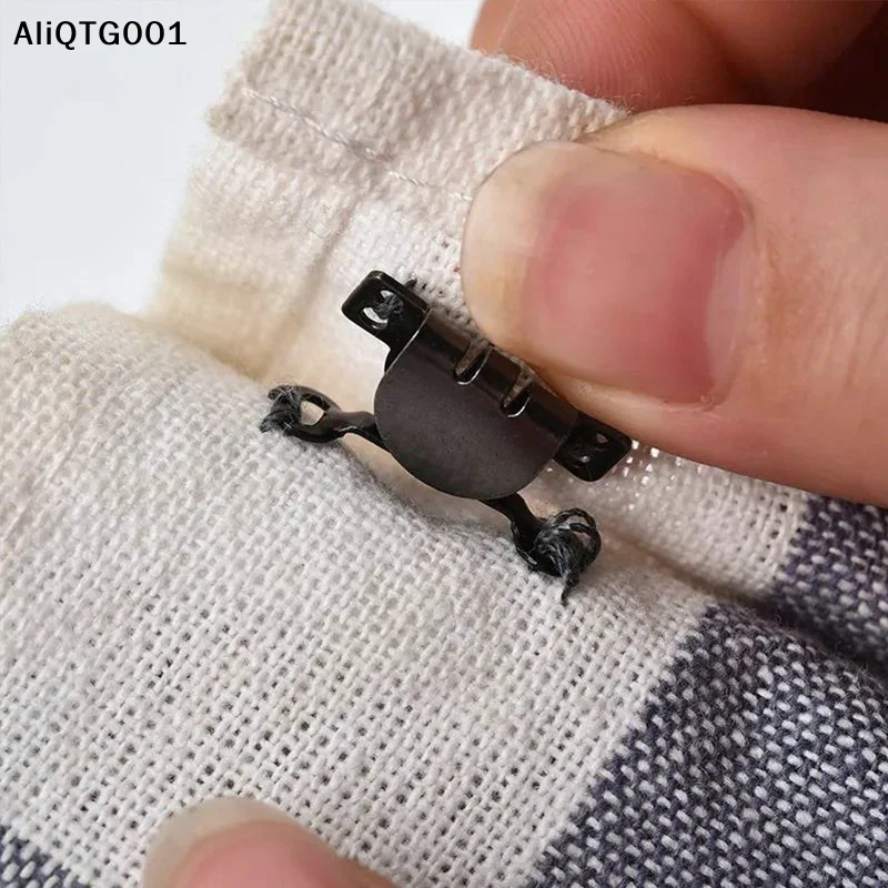 

10 комплектов металлических пряжек для регулировки брюк, костюм, брюки, юбка, невидимые крючки и застежка для глаз, набор пуговиц и крючков «сделай сам»