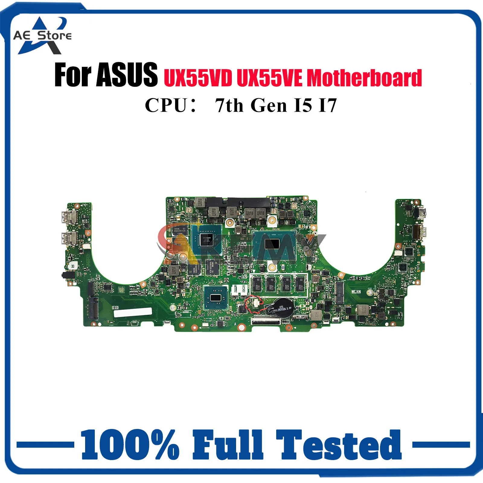 

UX550VD Laptop Motherboard For ASUS ZenBook UX55VE UX550 UX55VD UX580G Notebook Mainboard With I5 I7 CPU 100% tests OK fast ship