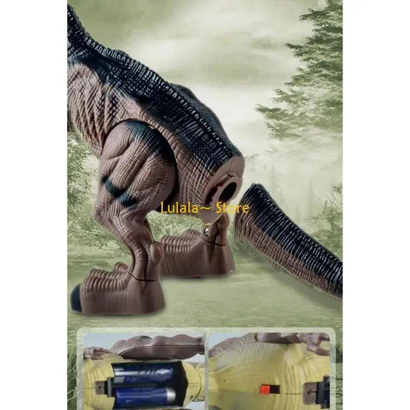 

Y4QA Красочная светящаяся прогулочная игрушка в форме динозавра со звуковым светом для подарков для малышей