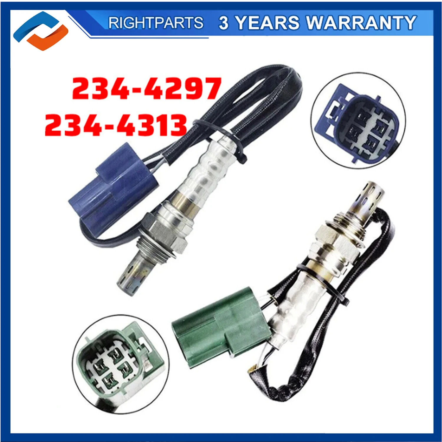 

234-4297 234-4313 Downstream Left+Right O2 Oxygen Sensor For 2014 2015 2016 2017 2018 2019 Nissan NV1500 2500 3500 4.0L Lambda