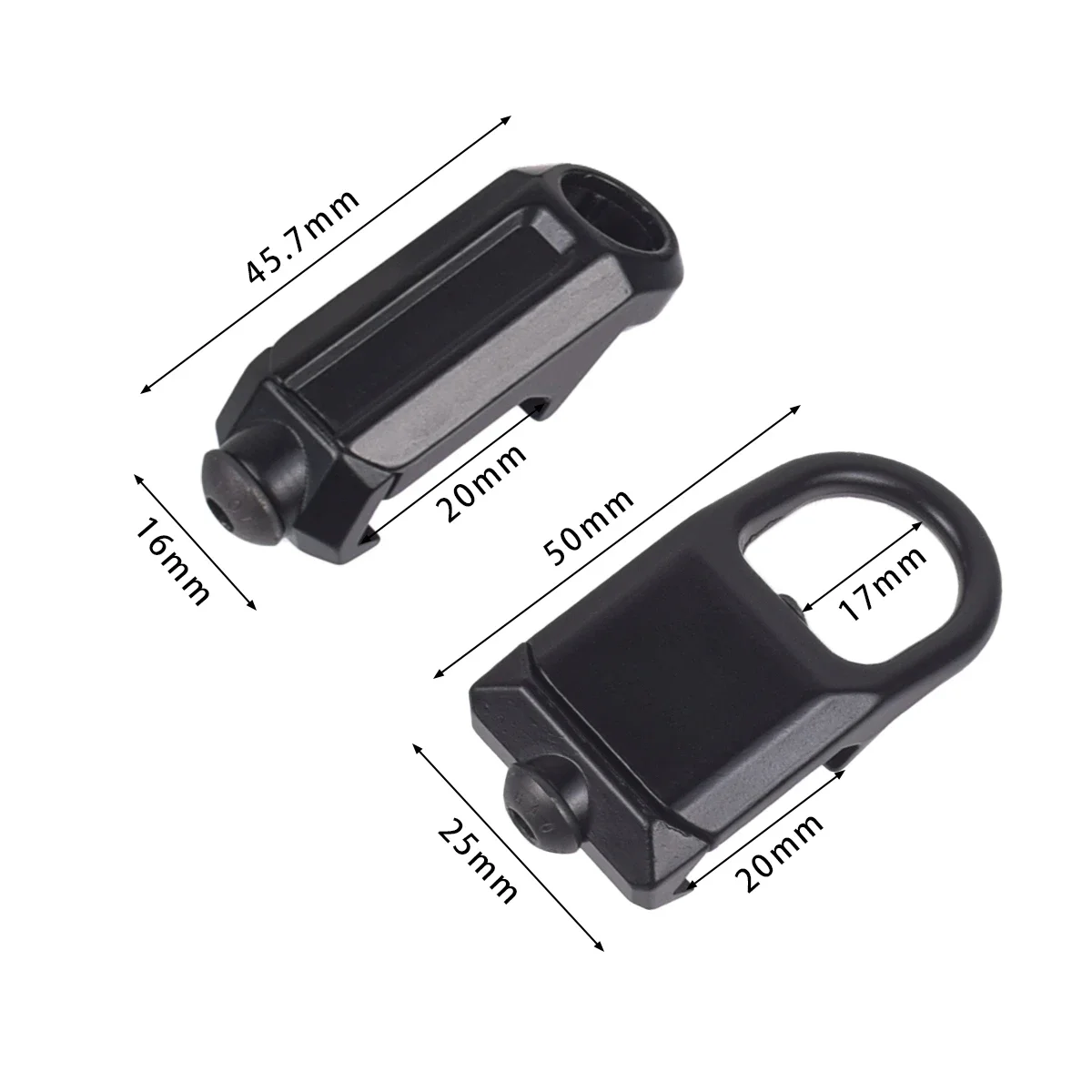 Tactical Steel Quick Detach RSA GBB QD Sling Mount Swivel For Rifle Gun Hunting Pictinny Rail Mlok Keymod Attachment Adapter