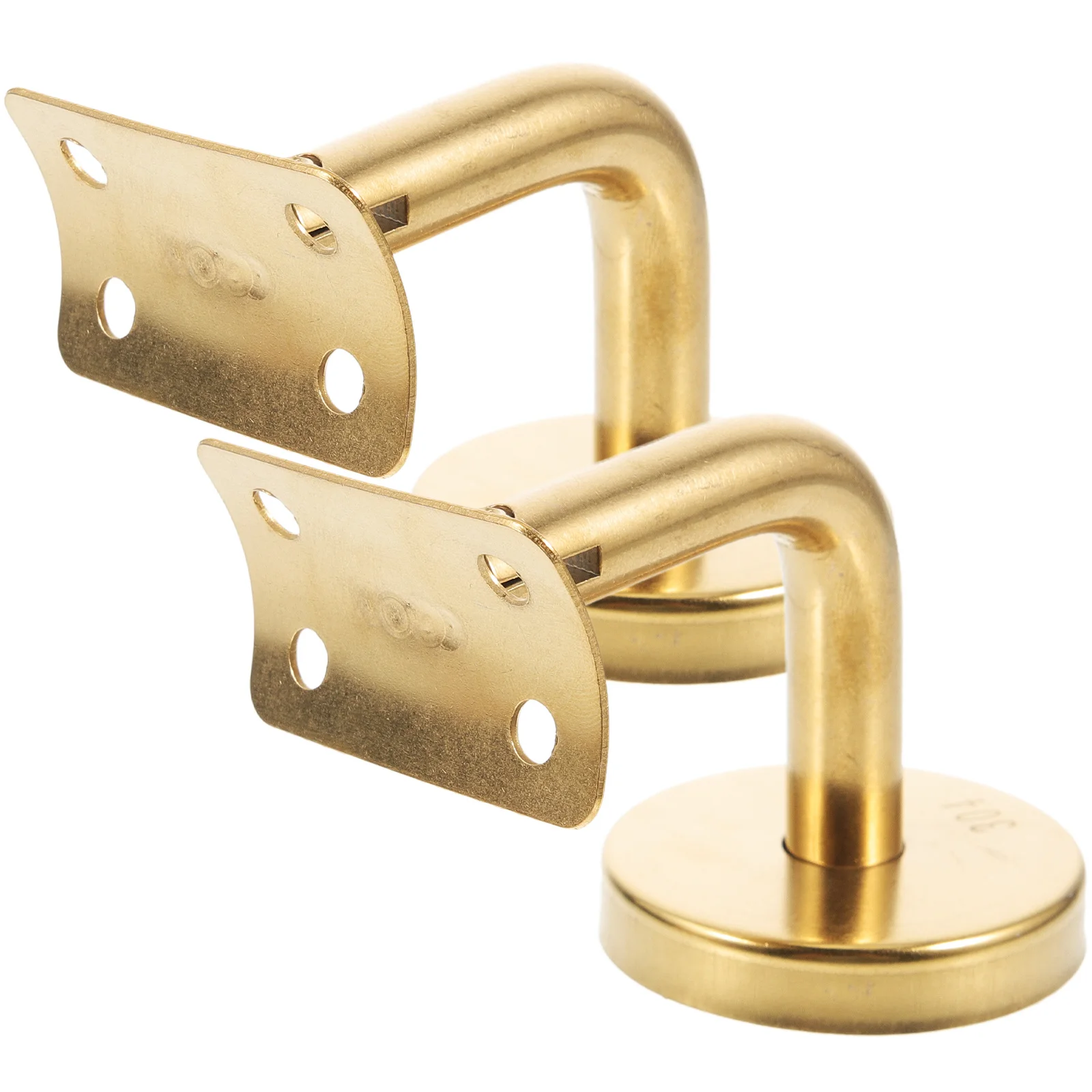 

2Pcs Stair Rail Bracket Handrail Bracket Stainless Steel Solid Stairway Railing Support Brackets Rust Proof Easy Installation