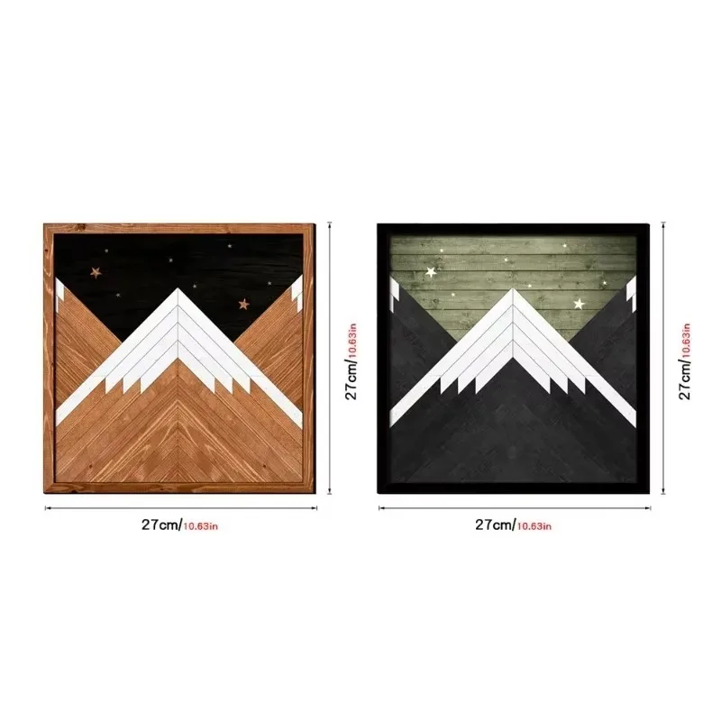 Pegatinas  pared, pinturas con marco  madera, patrones geométricos  estilo nórdico, decoración para sala  estar, dormito