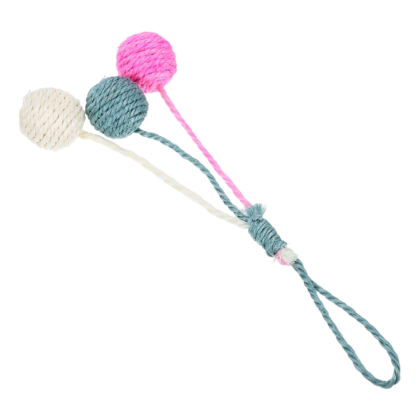 

Cat Toy Sisal Ball Scratcher Interactive Toys Accessories for Indoor Cats Chase Balls