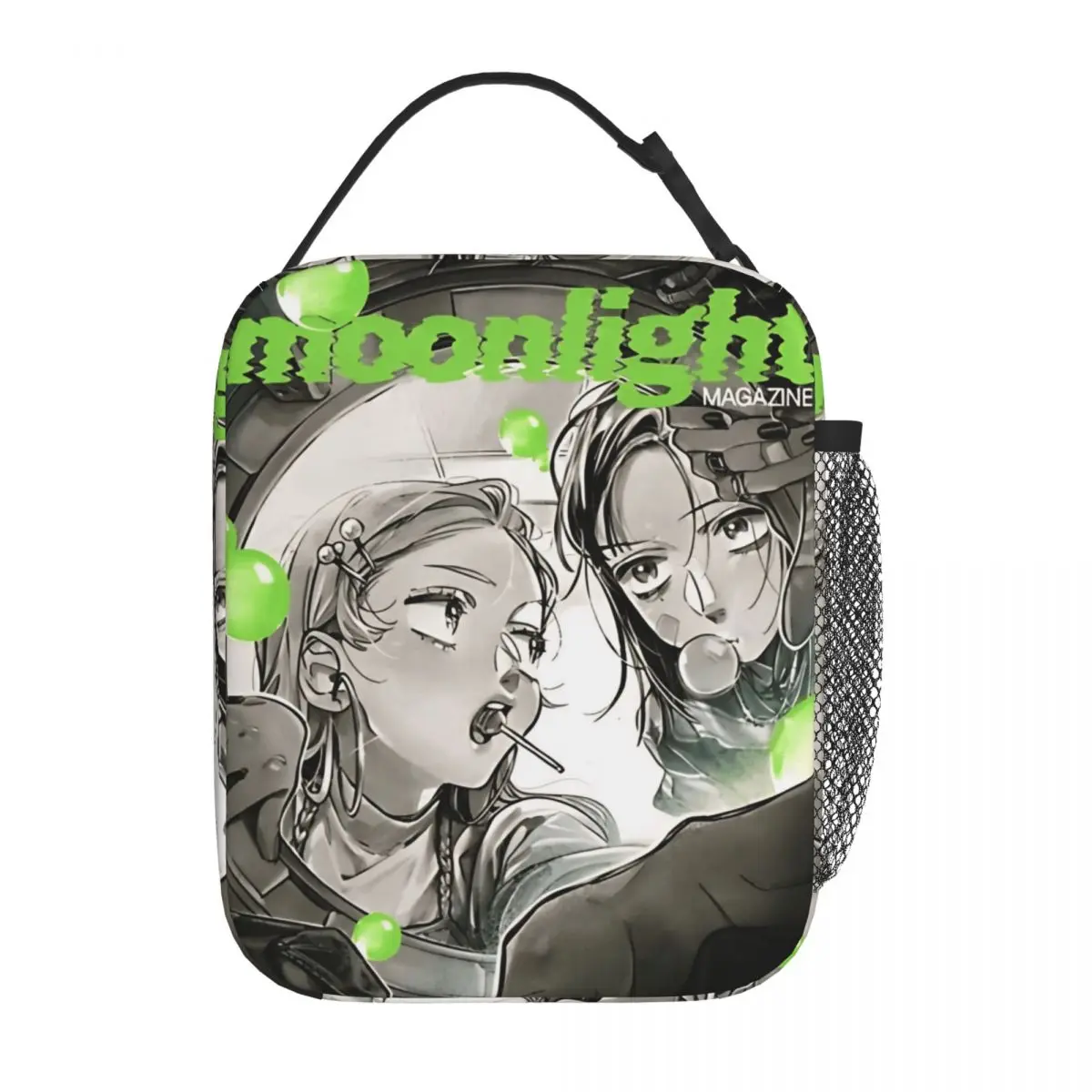 

The Guy She Was Interested In Wasn't A Guy At All Insulated Lunch Bags Cooler Bag Lunch Container Anime Portable Tote Lunch Box