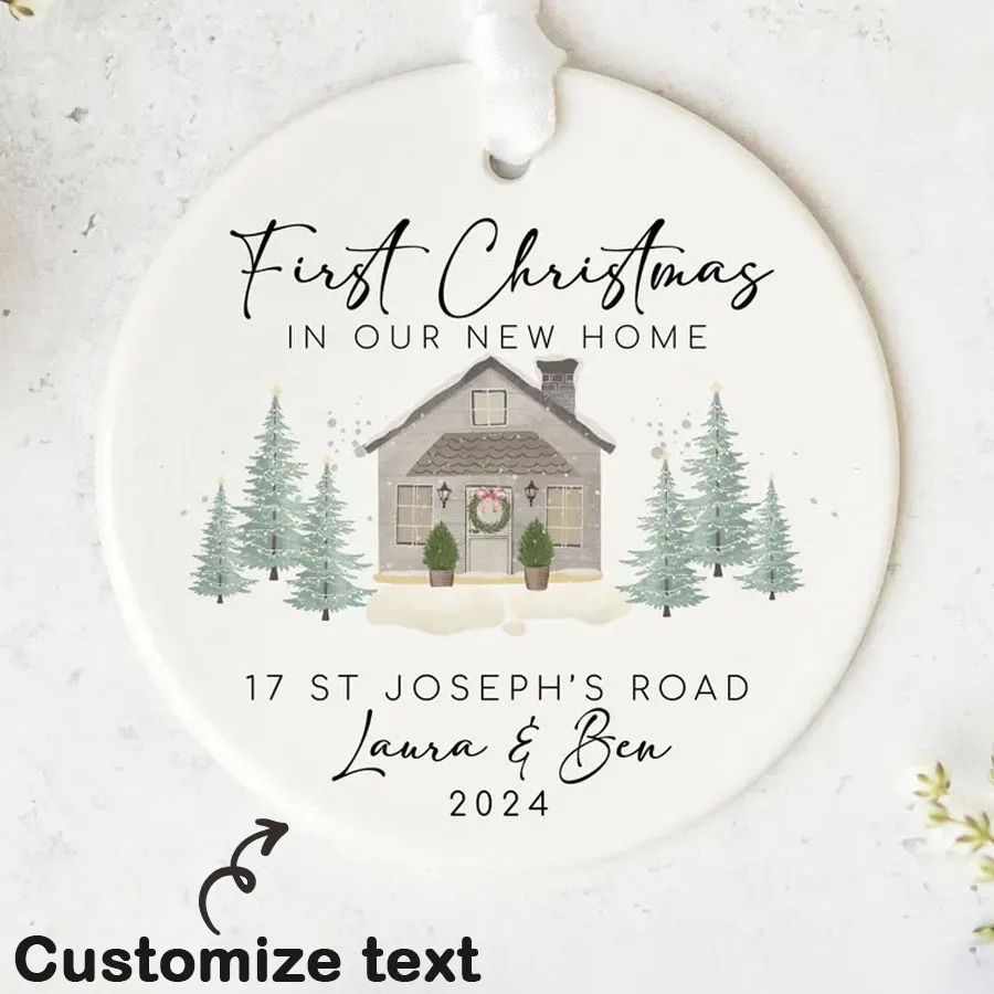 First Home Personalised Ornaments  | New Home Gifts  | First Home 2026 | Christmas Gifts | Christmas Ornaments Christmas gifts,