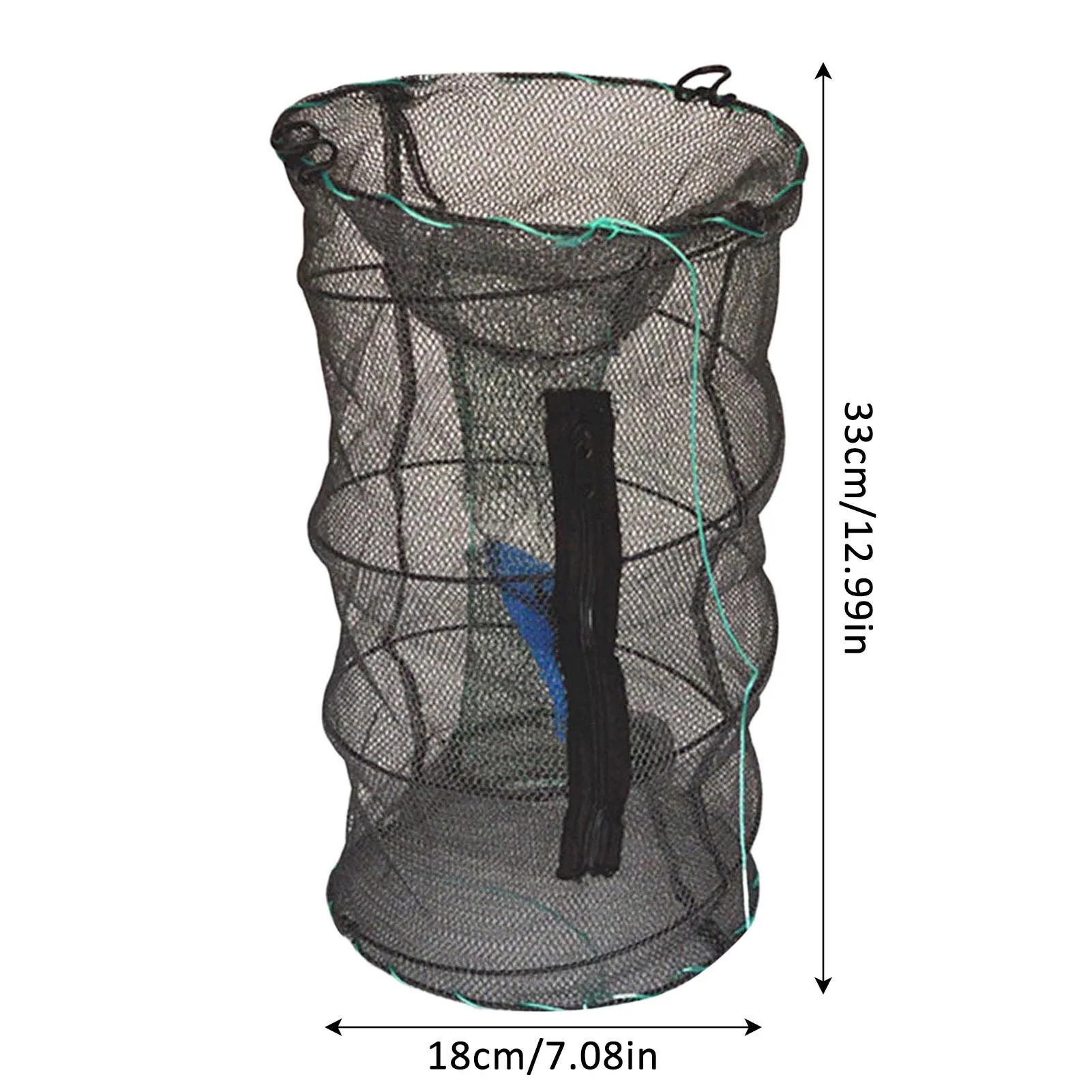 Armadilha de rede de pesca de lagosta de camarão conveniente para transportar acessórios de pesca práticos adequados para peixes de lagosta de enguia fundida