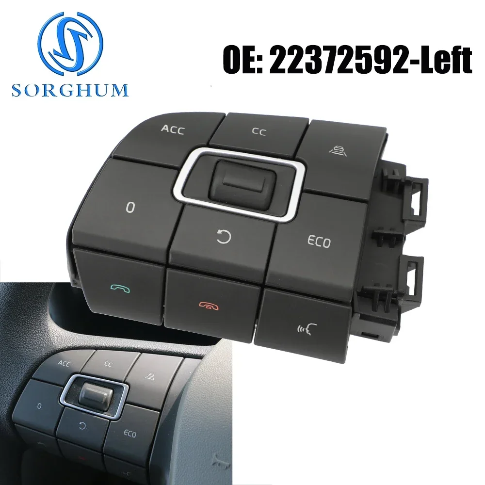 SORGHUM 22629276 Truck For Volvo FM/FH V4 VOL Steering Wheel Switches Module Left/Right 21957047 21957046 22372592 21957049