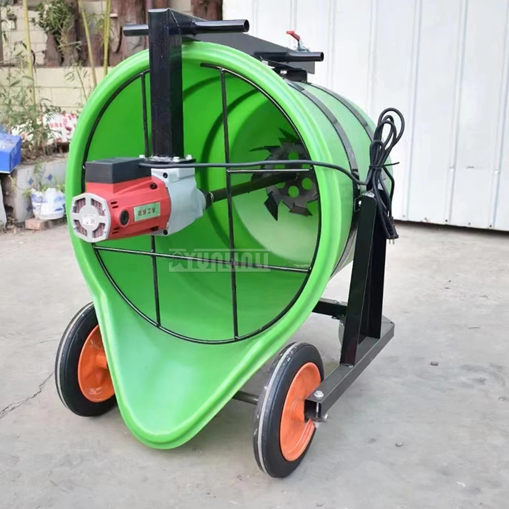 Small cement mixer duckbill plastic mixing bucket gypsum self leveling electric grouting material mixing machine