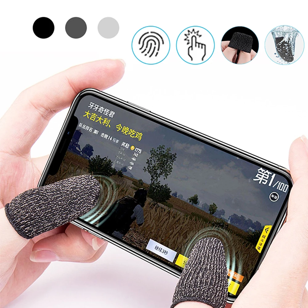 

Sensitive Professional Touch Screen Thumb Anti Sweat Thinless Sweat Proof Mobile Touch Sleeve Game Cover Finger Gloves