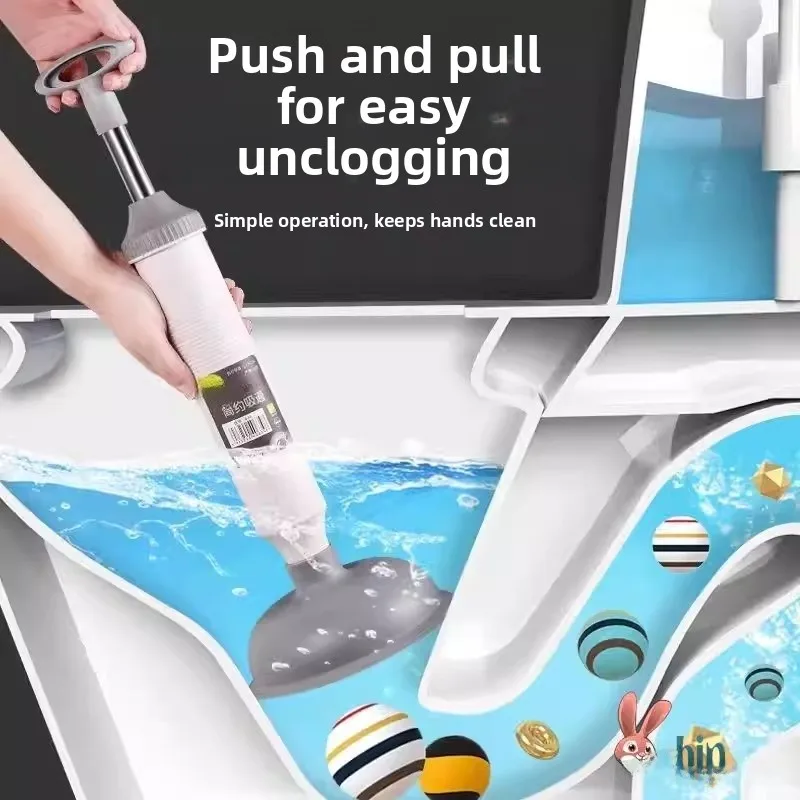 

Мощный вантуз для унитаза, прочистка канализации в ванной, инструмент для прочистки туалетов с сильным всасыванием, бытовой очиститель для канализационных систем