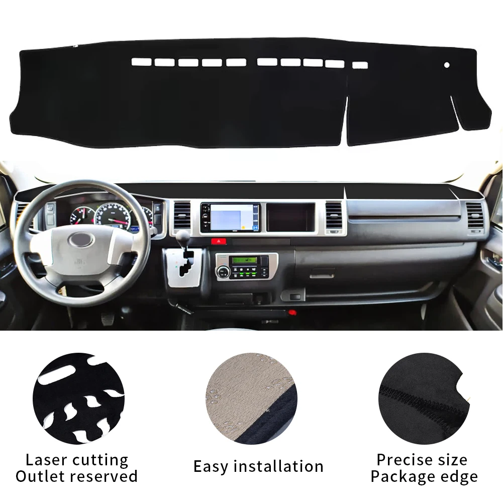 Car Dashboard Mat  for Toyota Hiace 200  Dash Mat Dashmat Accessories Sunshade Protective Carpet