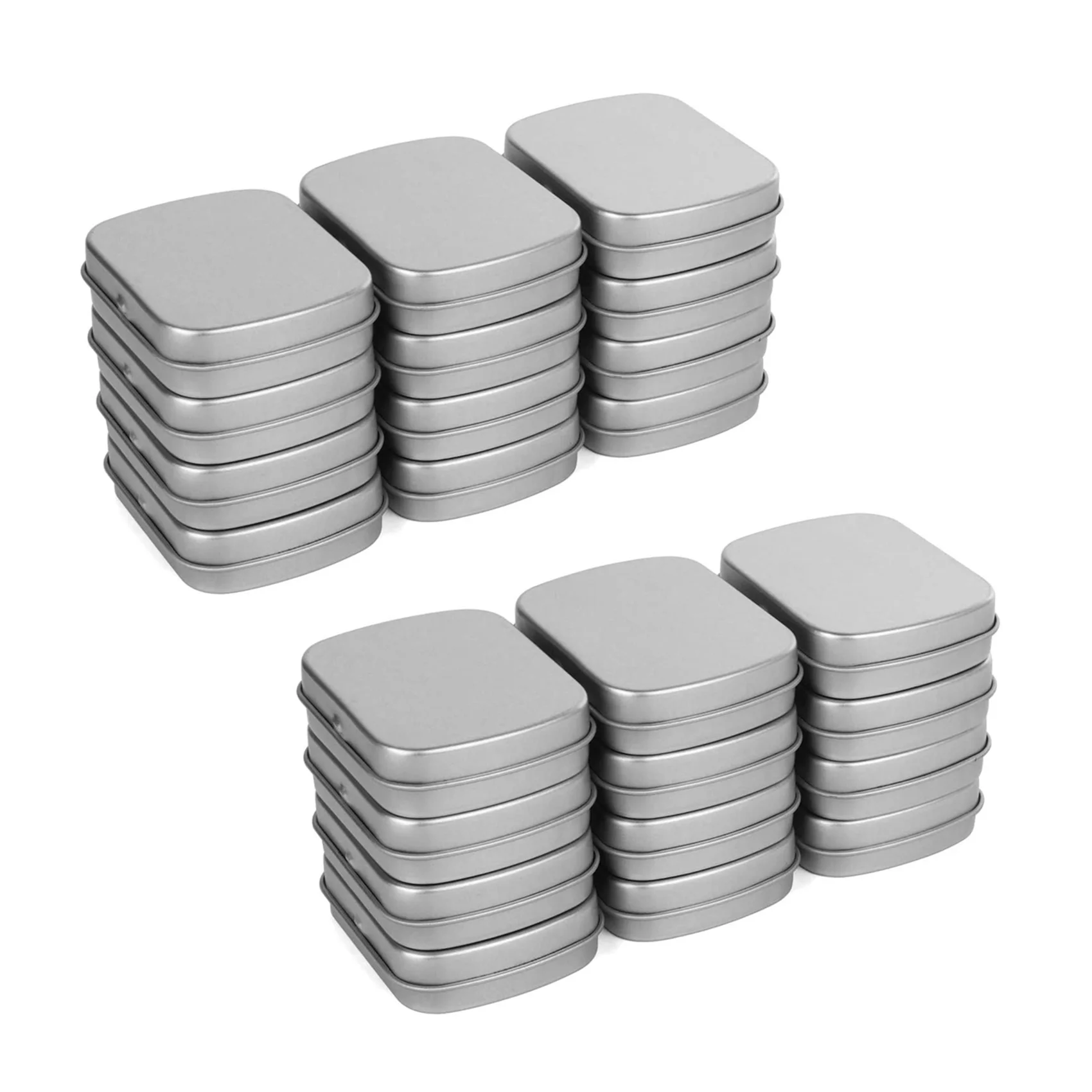 Metal Containers-24 Pack Metal Tin Box Mini Portable Box Containers for Drawing Pin, Bead Earring Jewelry Storage