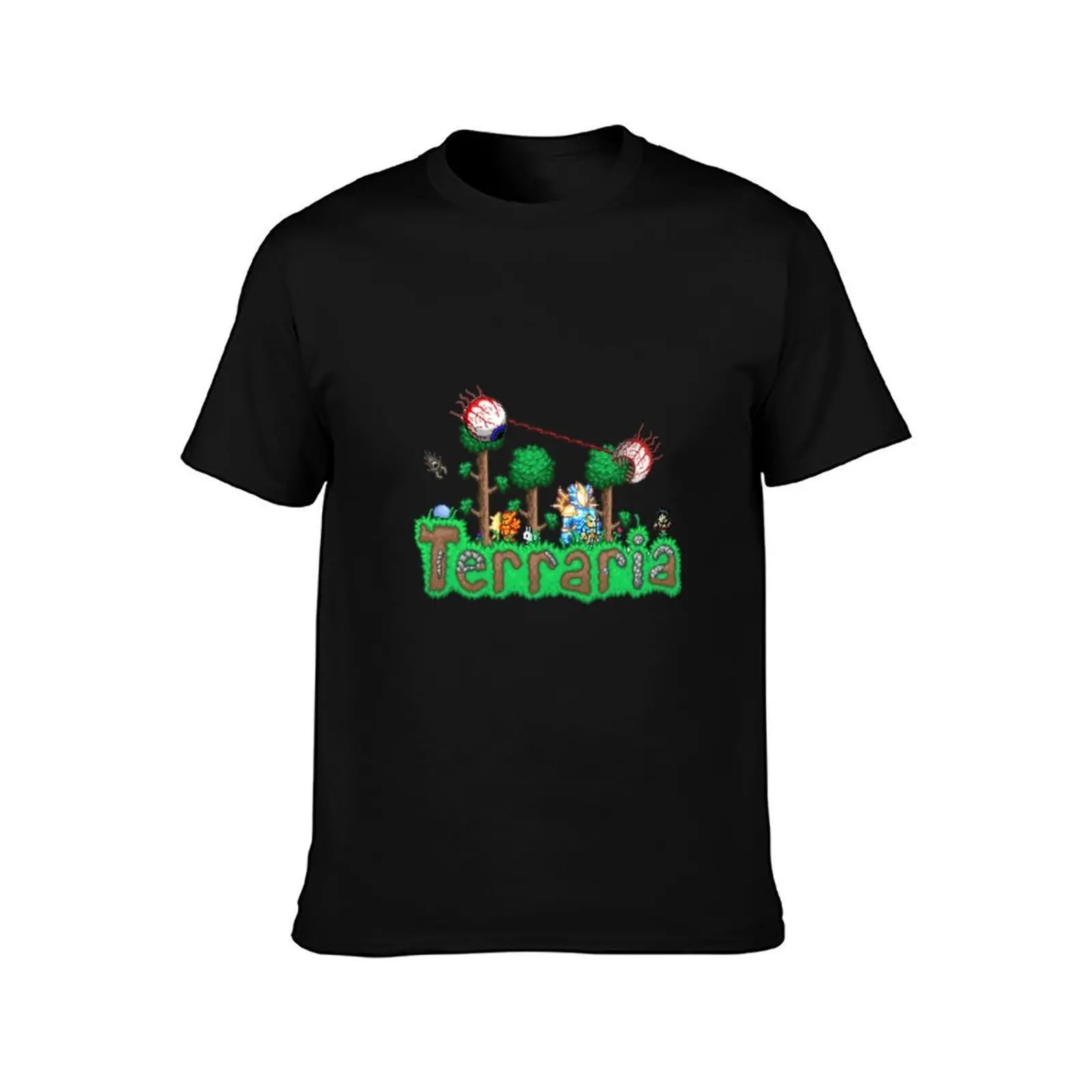 Terraria (1) T-Shirt, Summer Casual Cotton Tee, Oversized Streetwear Tops, Vintage Graphic Print, Loose Fit Short Sleeve