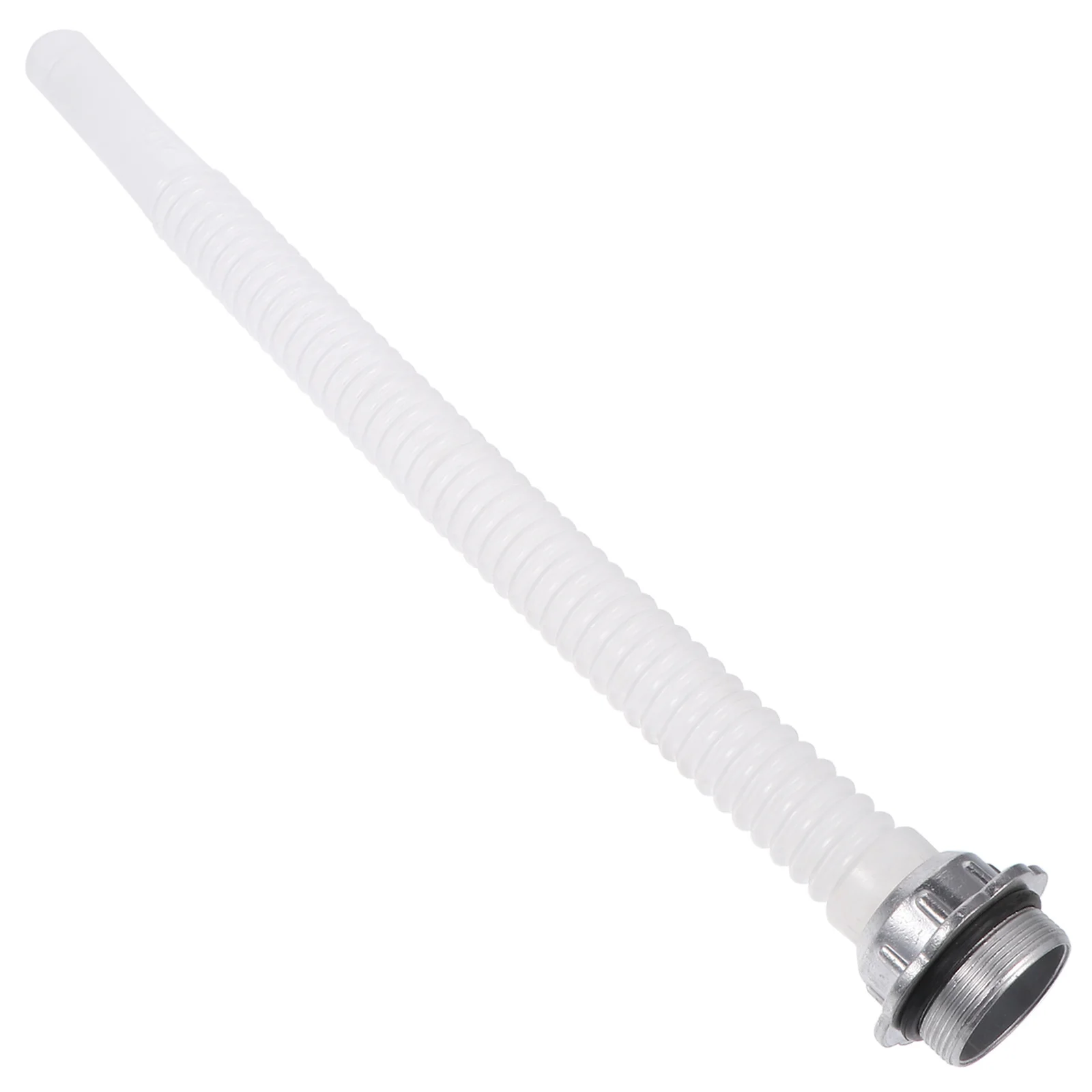

Aluminum Fuel Can Nozzle Built-in Strainer Hand-tight Leak-free Container Spout Silver Portable Flexible Spout