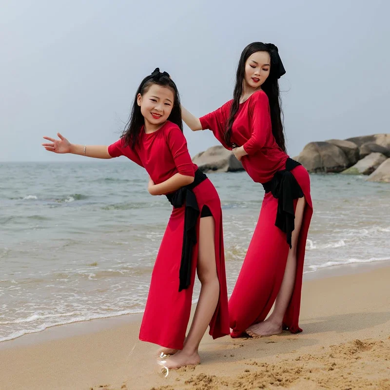 بدلة رقص شرقي للنساء نصف كم زي رداء الكبار سايبي شعبي بلدي ممارسة الملابس ملابس الرقص الشرقي الزي