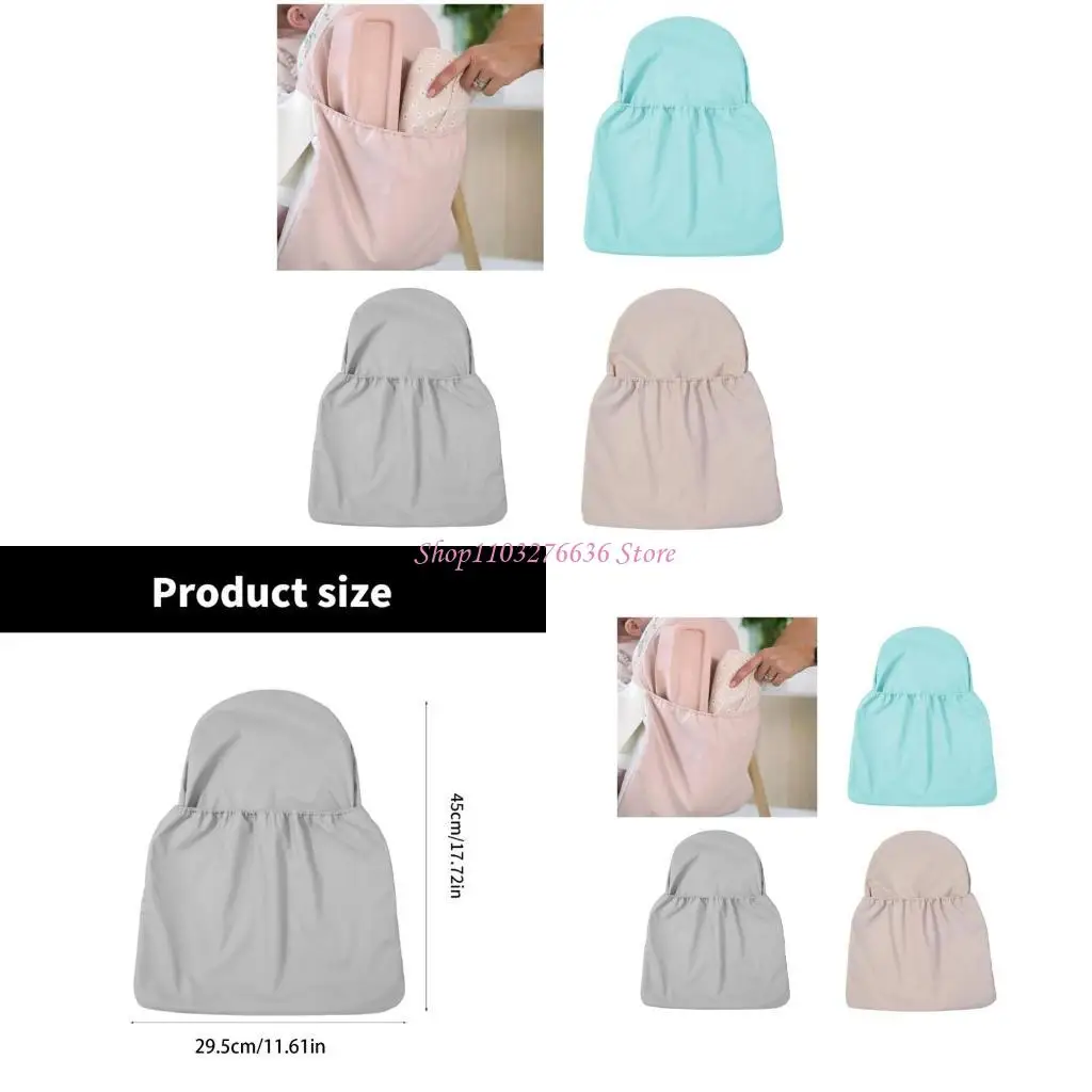 

R6FD Highchair Storage Pocket Wipeable Organiser Case Dinning Chair Backreset Cover for Baby Dining Chair