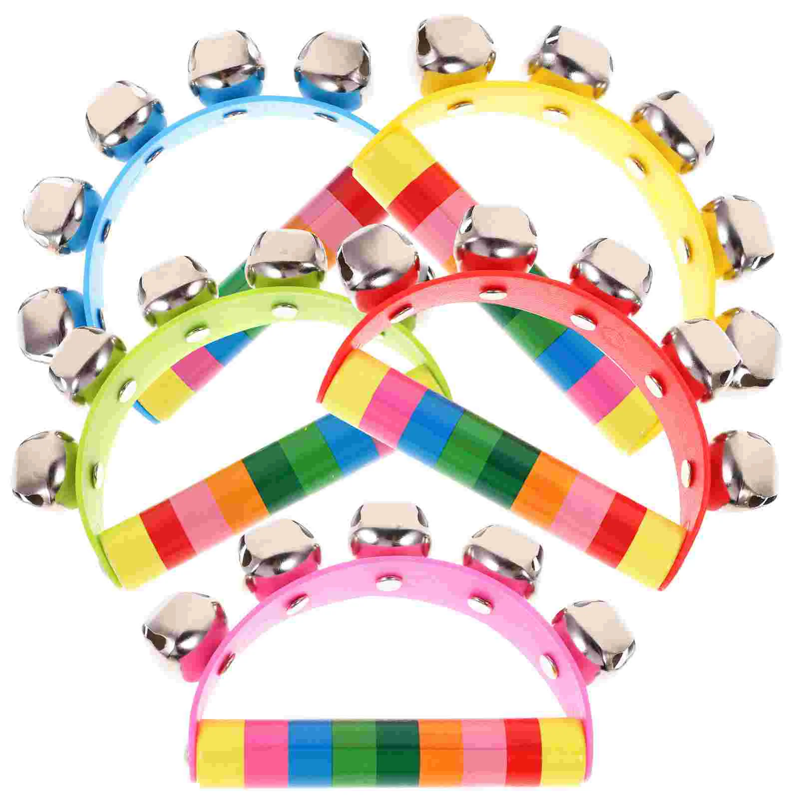 Tambourin pour bébés et enfants, Instrument de musique, jouets éducatifs, carillon, sonnette, 5 pièces