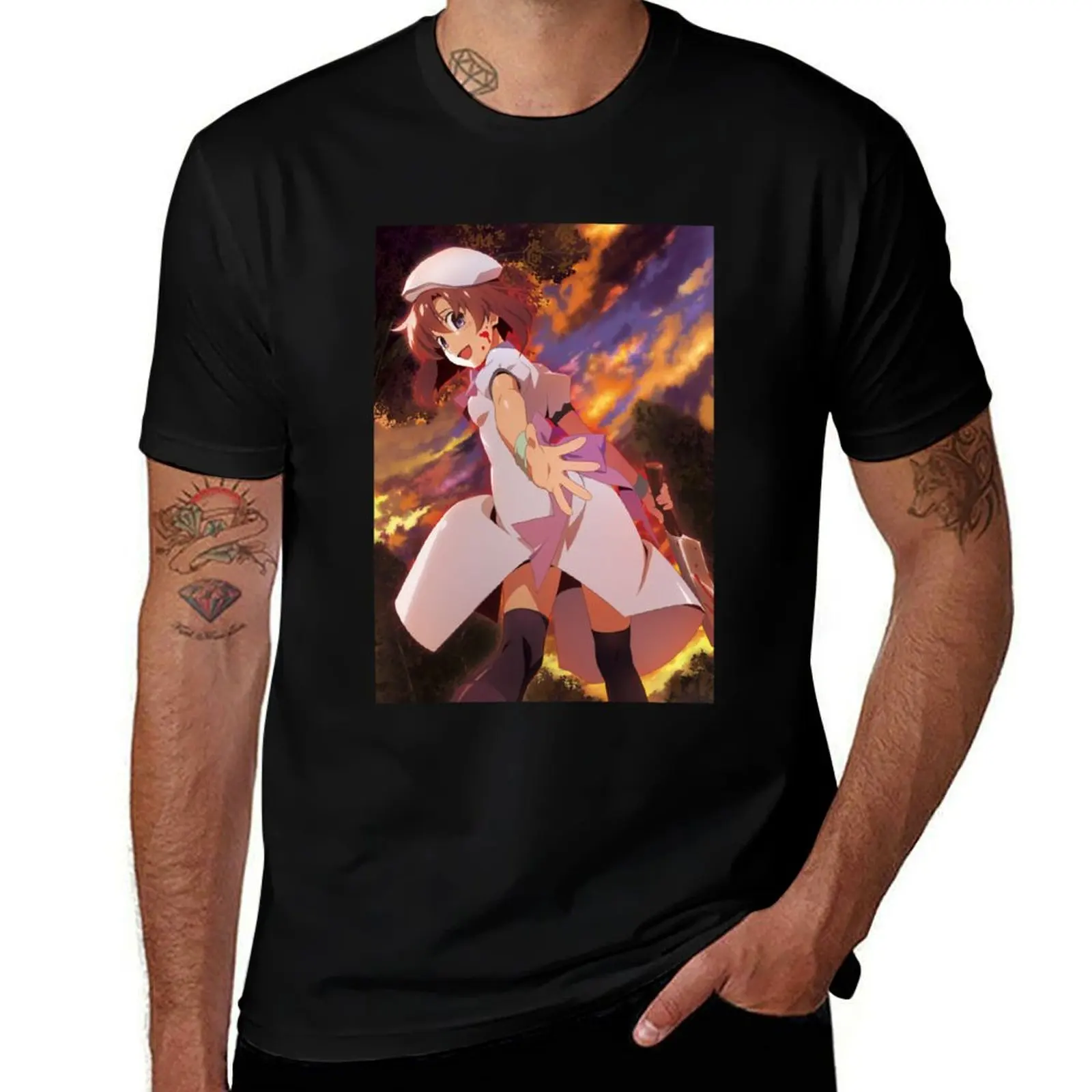

Higurashi no Naku Koro ni Gou T-Shirt man t shirts graphic man tshirt T-Shirt