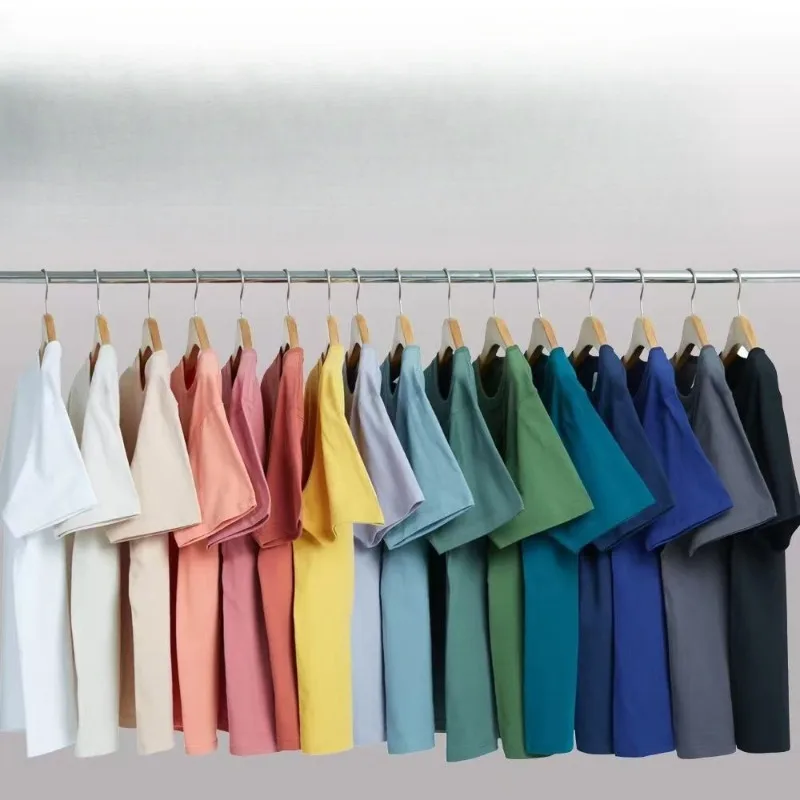 Women's Cotton T-shirt - Breathable and Loose Round-neck Short-sleeved Casual Top, Solid Color Fully Comfortable T-shirt