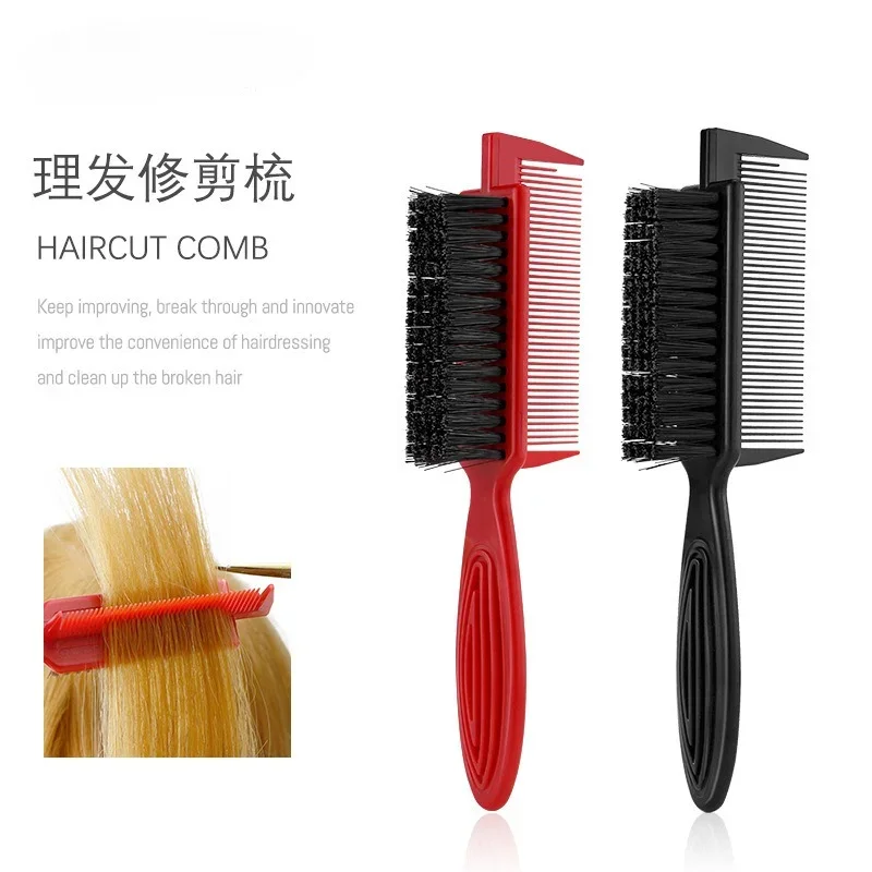 

Escova De Cabelo Pro Double-sided Brush Barber Neck Sweeping Comb Haircut Accessories Cleaning Tools for Men Shaving Brushes