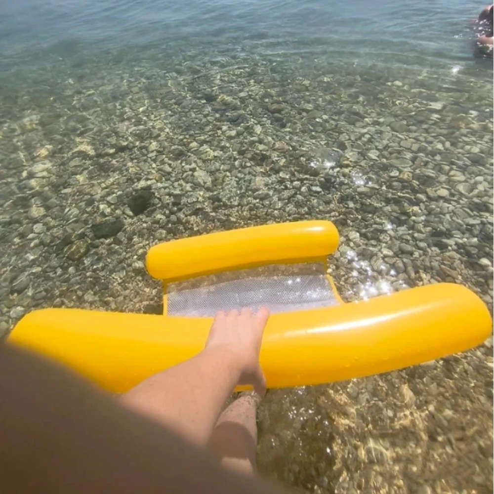 أرجوحة حمام السباحة تطفو حمام سباحة قابل للنفخ للبالغين والأطفال أثناء الاسترخاء وممتع بالماء خفيف الوزن على طراز أرجوحة حمام السباحة