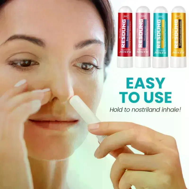 /JCS/4Pcs Nasal Stick Long Lasting Effect Refreshing Stick Plant Essential Oil Ingredients Nasal Inhalation Cooling Oil