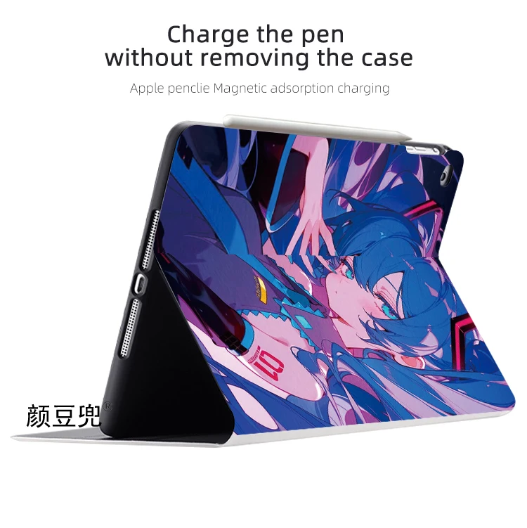 Imagem -04 - Capa Anime Miku Hatsune para Samsung Galaxy Tab a7 Lite 8.7 s9 Plus Capa Tri-fold s6 Lite Tab s8 Plus 2023