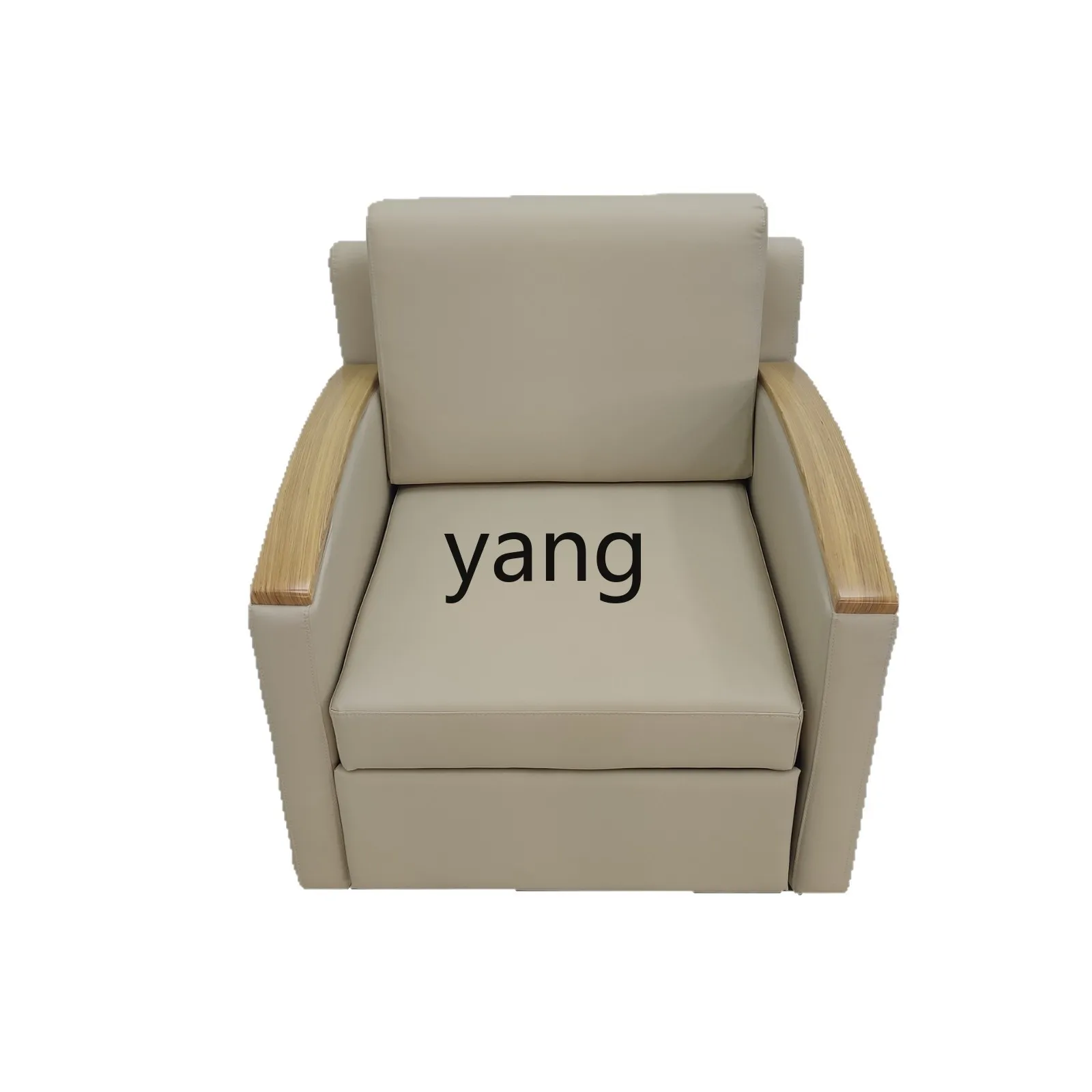 LMM sofa bed leather single, office study lunch break folding sofa bed dual-purpose