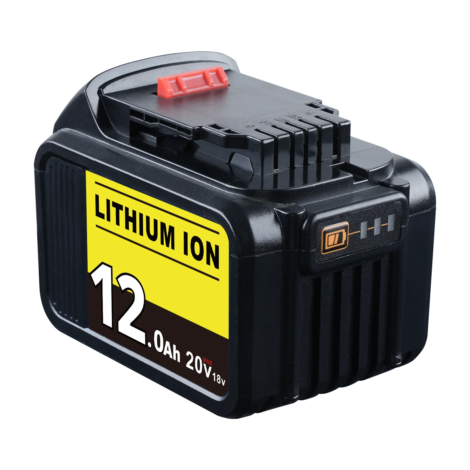 فانون 12Ah DCB205 ماكس 20 فولت بطارية ليثيوم استبدال لديوالت DCB200 DCB202 DCB204 DCB206 DCB180 DCB183 Cordles أداة بطارية دبوس #4