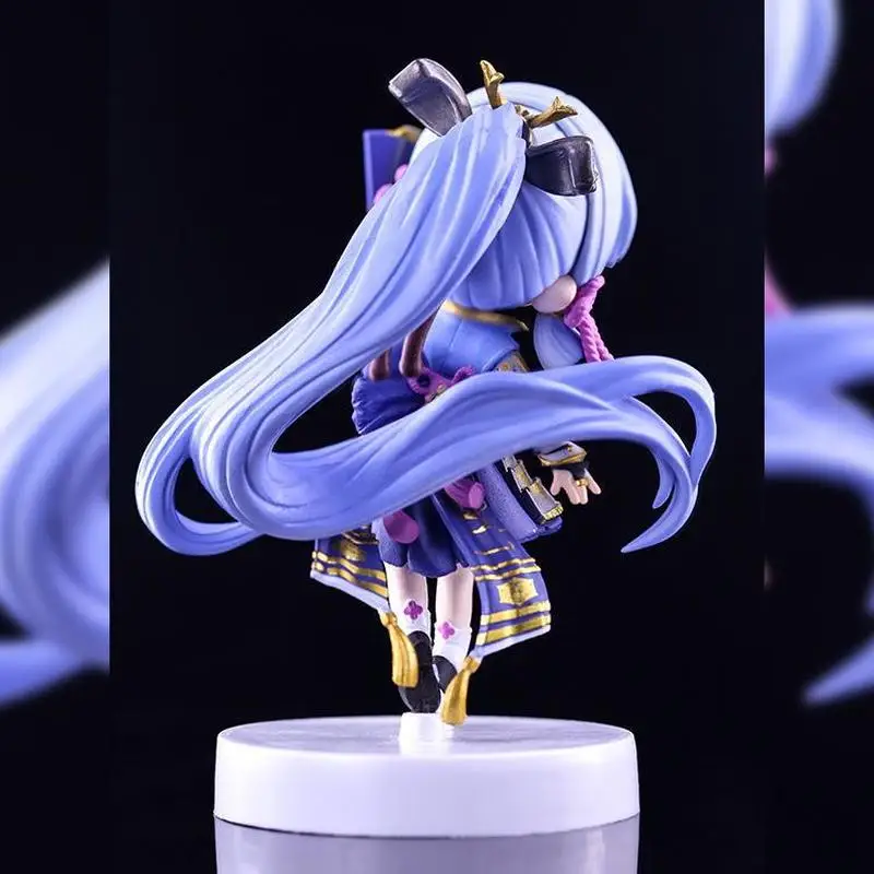 17cm genshin impacto kamisato ayaka edição bonito jogo menina figura modelo gk estátua coleção decoração de mesa ornamento brinquedos presente