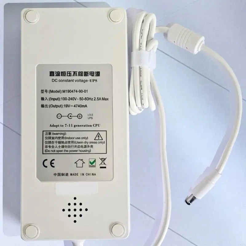 D0UA Power Power Supply Portable Power Power Power Adapters 19v 4.74A แหล่งจ่ายไฟสำรองสำหรับกล้องรักษาความปลอดภัยโมเด็ม