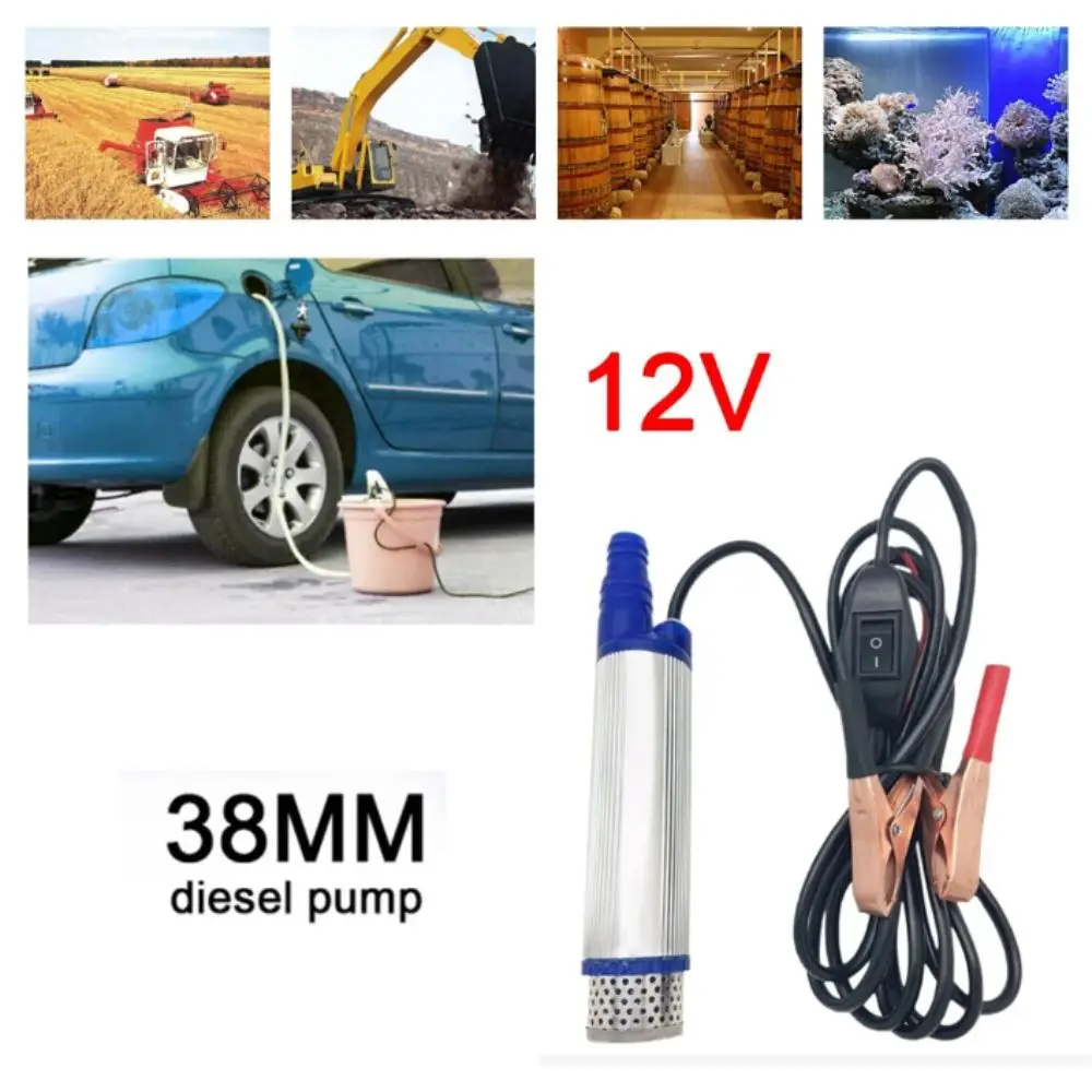 

Water Transfer 12V 24V Electric Car Pump 35L/min Mini Electric Portable Mini Pump 38mm Portable Design Diesel Oil Pump Camping