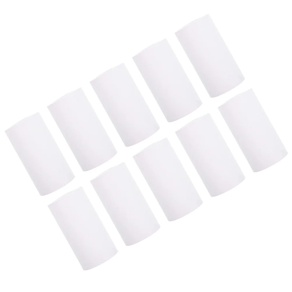 10 Rolls 57x25mm Tubeless Thermal Cashier Paper for Supermarket Take out Receipt POS Machine Clear Printing Stable White Non