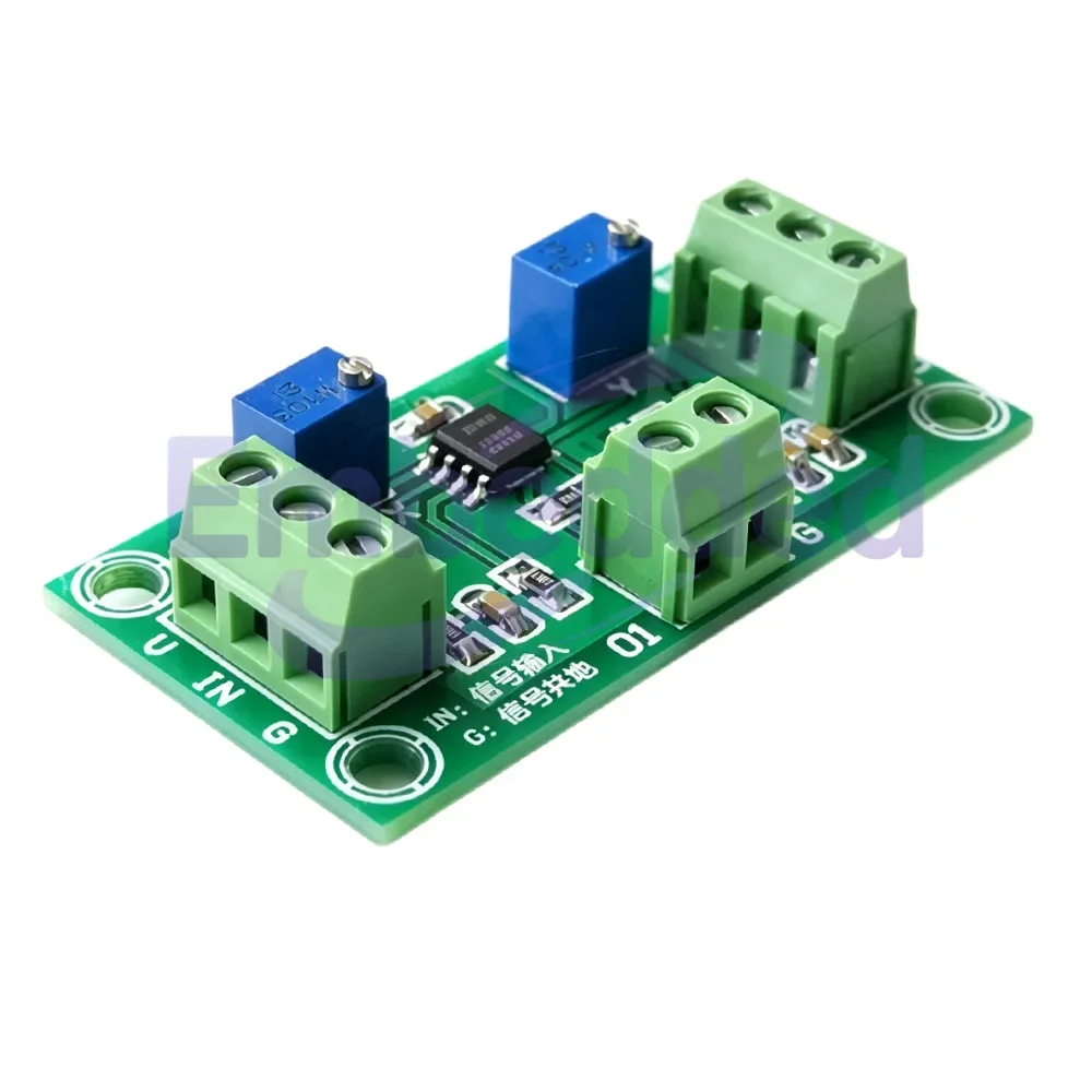 DC Weak Signal Amplifier Module Single Supply Two-Stage Gain Precision Adjustable Proportional Op-Amp Circuit Board