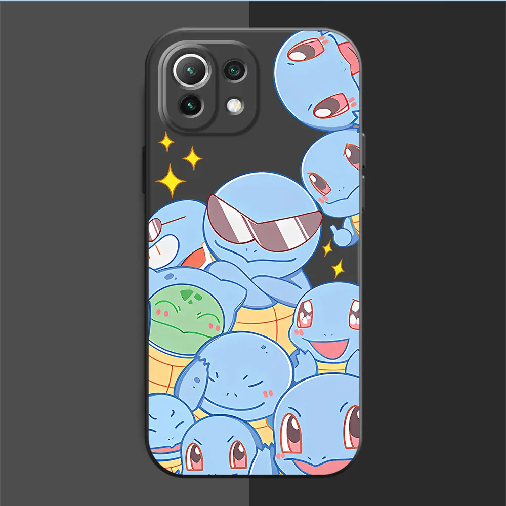 Cover Anime Pokemon Phone Case for Xiaomi Redmi 9A 12C 12 K40 Pro K50 Gaming 10 9 A2 A1 Plus 10A 10C 9C K40s K60 Black Soft Bag image 5