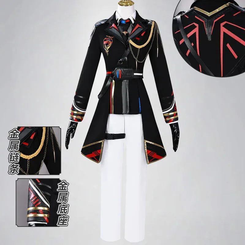 Love and Deepspace Caleb Costume Cosplay Colonnello Uniforme femminile Eroine Halloween Party Donna Carnevale Outfit